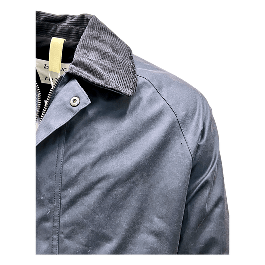UNIT Hamburg - Brixtol Textiles, Kit, Wachsjacke lang, rauchblau - Brixtol Textiles