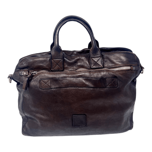 UNIT Hamburg - Campomaggi, Aktentasche – braunes Vollleder, handgefärbt - Campomaggi