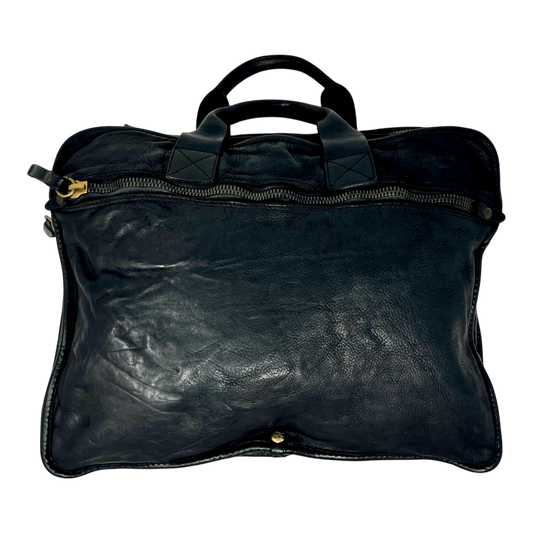 UNIT Hamburg - Campomaggi Briefcase – handgefertigte Leder - Aktentasche, schwarz - Campomaggi