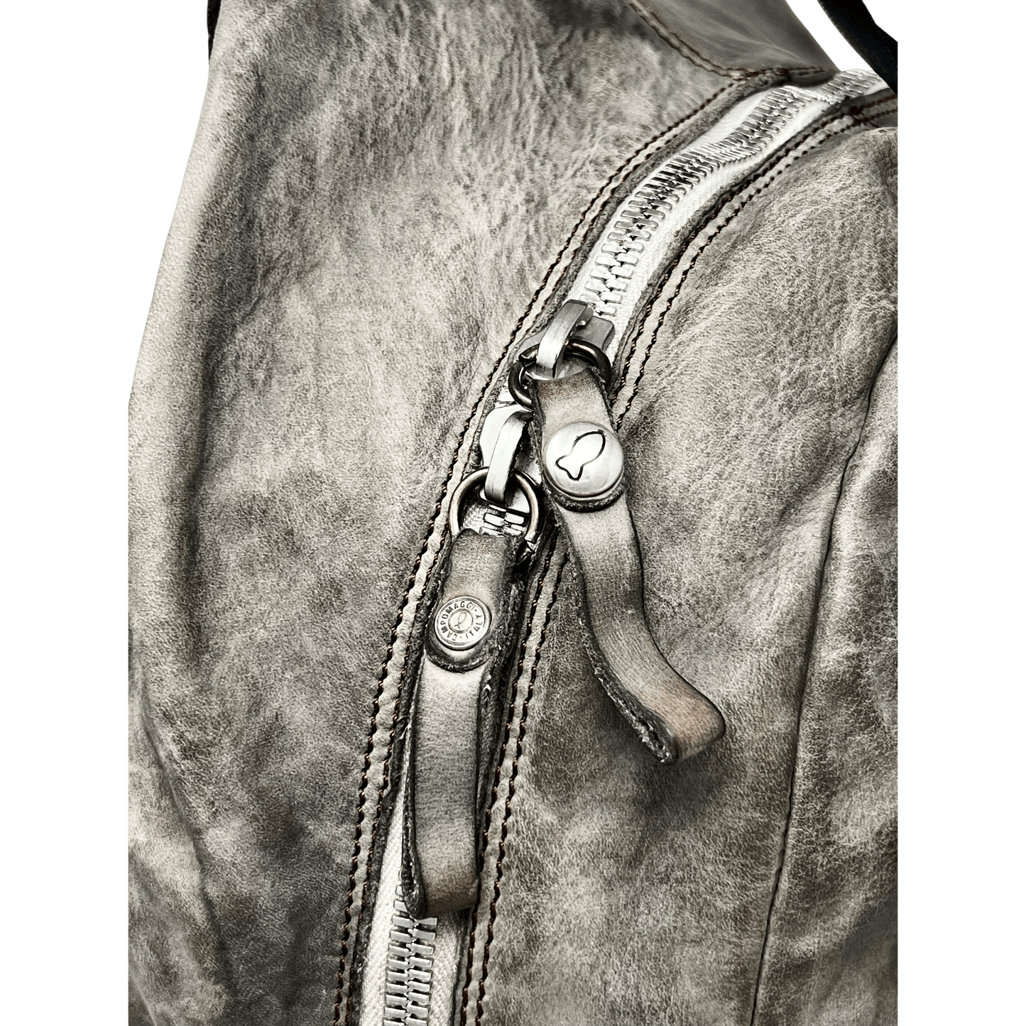 UNIT Hamburg - Campomaggi Leder - Rucksack Cemento – Backpack, zement - Campomaggi