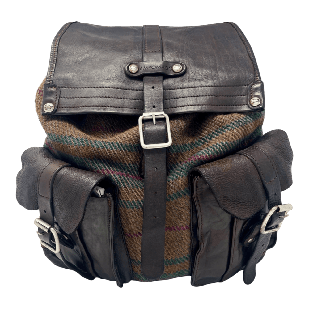 UNIT Hamburg - Campomaggi, Tartan Rucksack, mittel | Leder & Wolle - Campomaggi