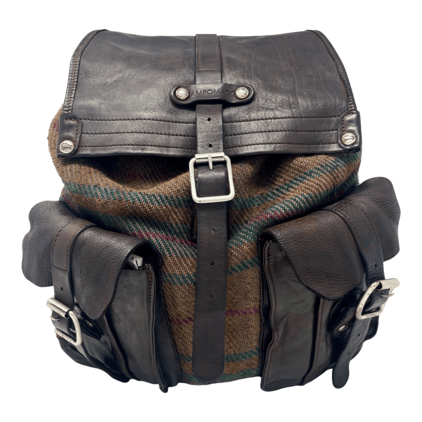UNIT Hamburg - Campomaggi, Tartan Rucksack, mittel | Leder & Wolle - Campomaggi