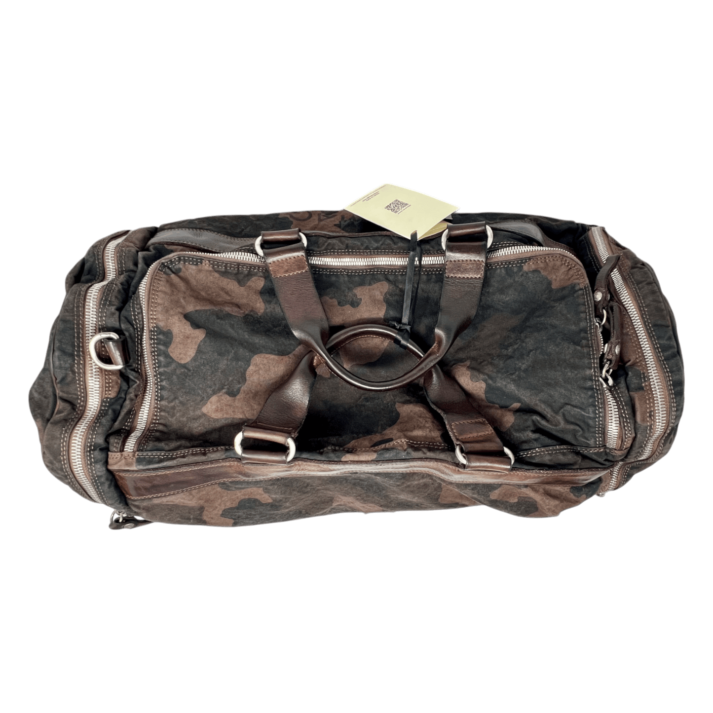 Campomaggi, Weekender, Canvas mit Kalbsleder, camouflage braun - UNIT Hamburg