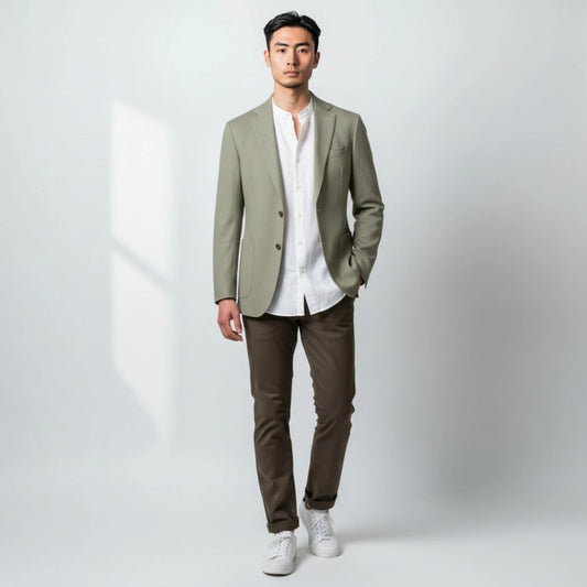 UNIT Hamburg - Circolo 1901, Jersey‑Sakko CN5230 Piqué‑Print, hellbeige - Circolo 1901