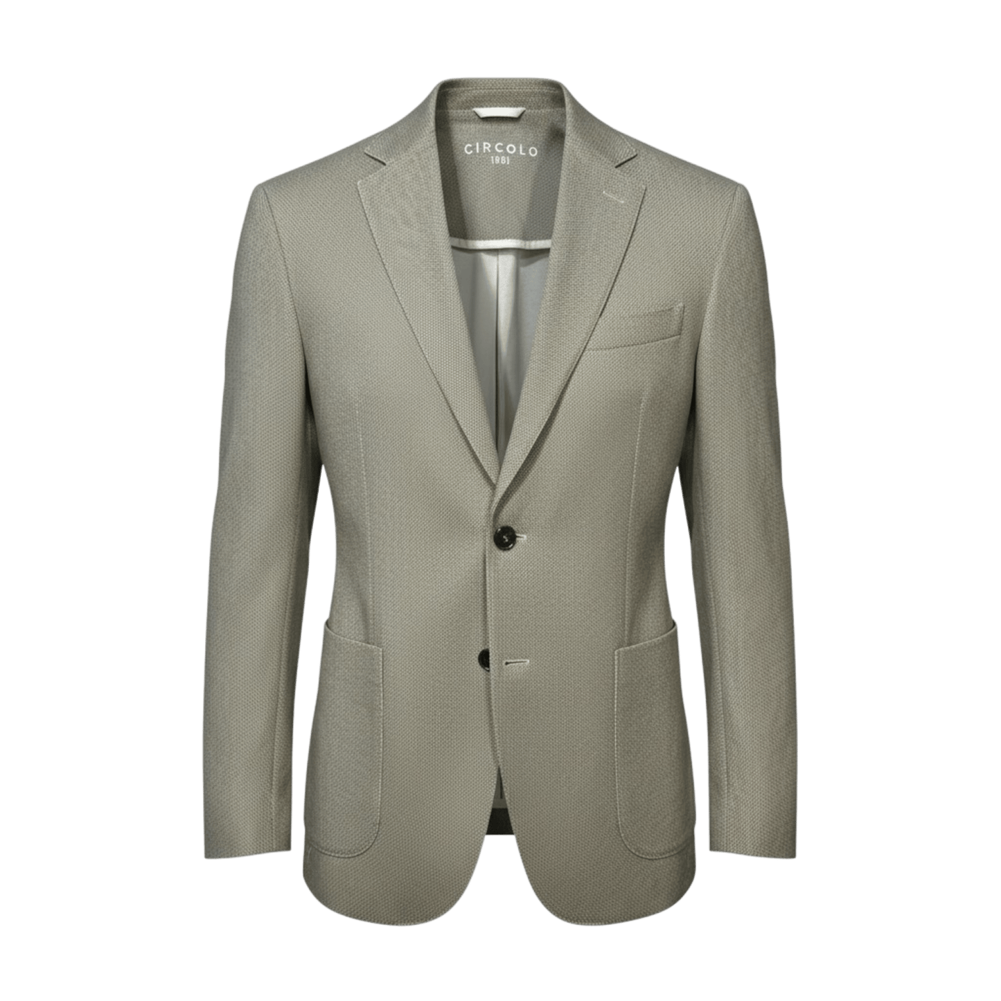 UNIT Hamburg - Circolo 1901, Jersey‑Sakko CN5230 Piqué‑Print, hellbeige - Circolo 1901