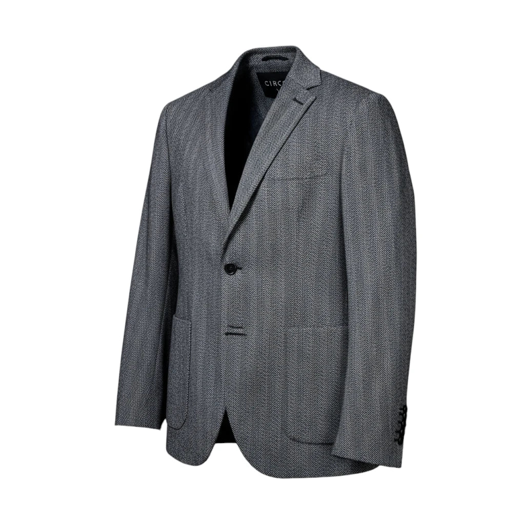 UNIT Hamburg - Circolo 1901, Sakko Herringbone, Wolle/Baumwolle, grau - Circolo 1901