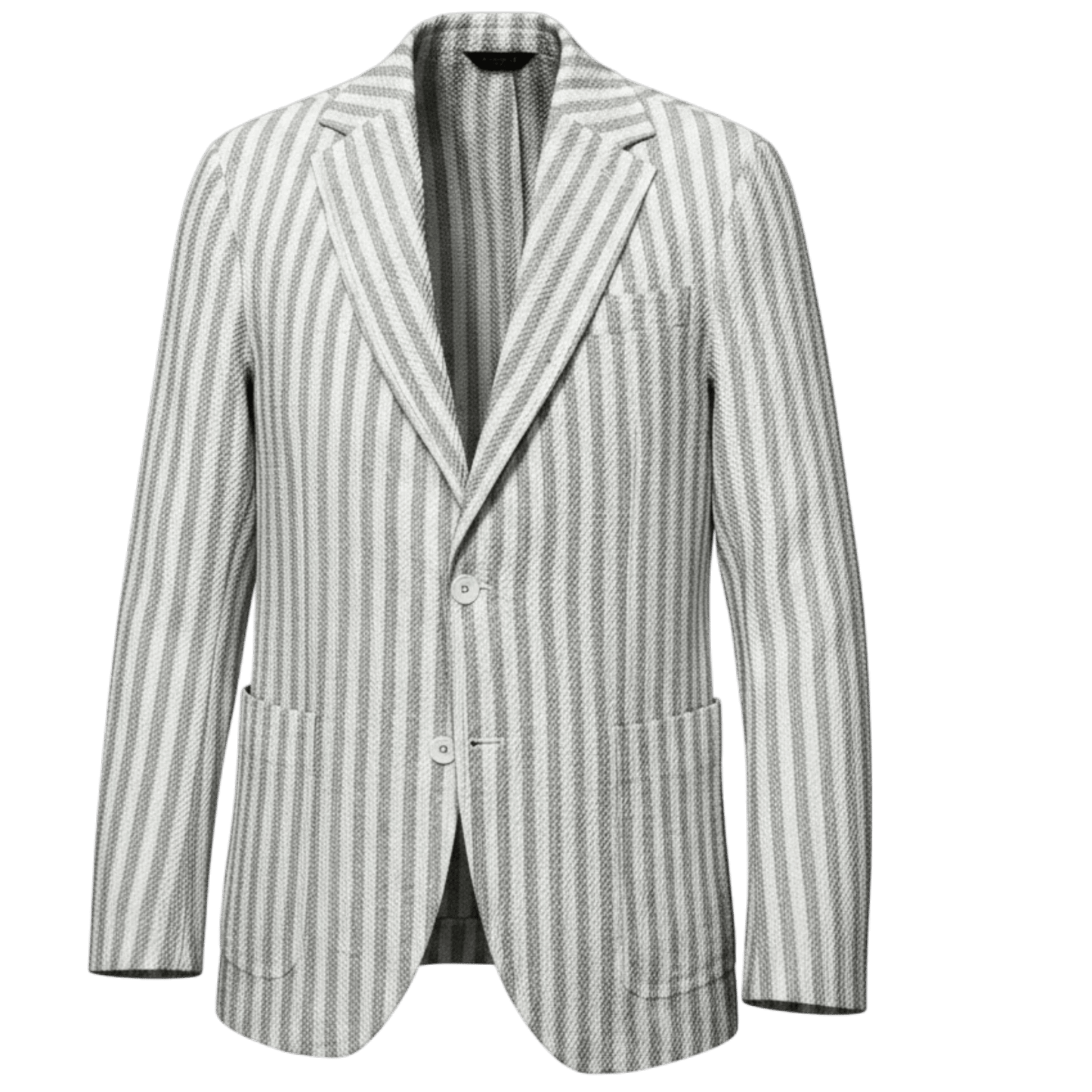 UNIT Hamburg - Circolo 1901, sommerliches Leinen Sakko gestreift, hellsand - Circolo 1901