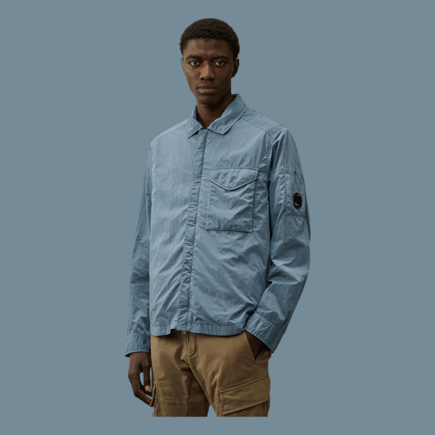 C.P. Company, Chrome - R, Overshirt, flint stone, bleu - UNIT Hamburg