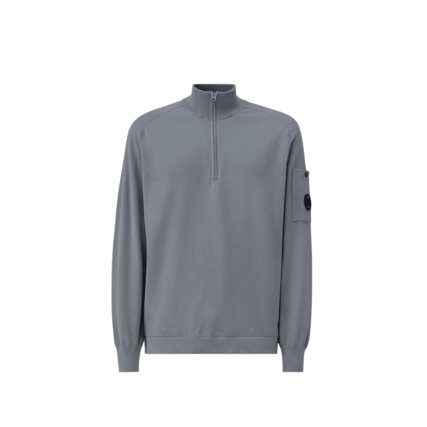 UNIT Hamburg - C.P. Company Cotton Crepe Half Zip – Gunmetal grau - C.P. Company