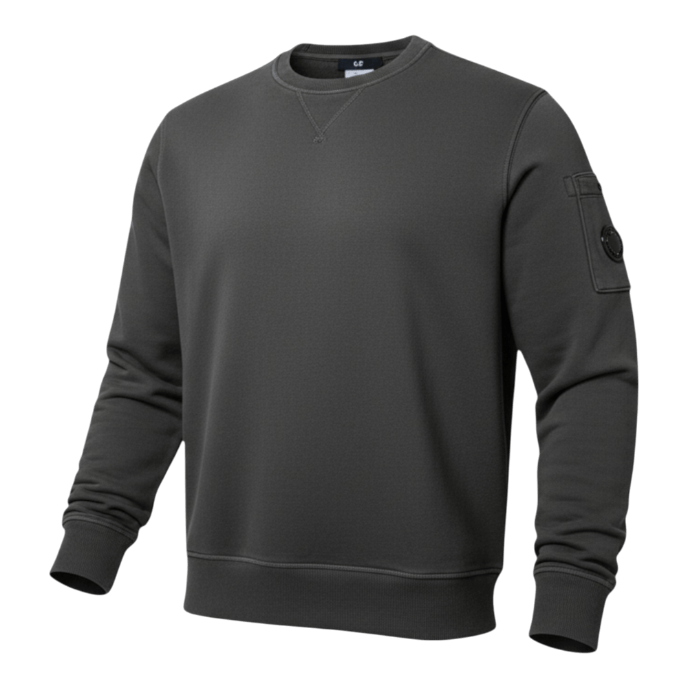 UNIT Hamburg - C.P. Company Diagonal Crew Neck – Dyed Sweat, grau - C.P. Company