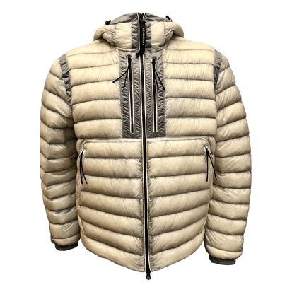 C.P. COMPANYガーメントダイゴーグルパッチダウンジャケット50