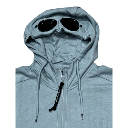 cp company goggle jacket C.P. Company Goggle Jacket silver blue – Diagonal Fleece UNIT Hamburg