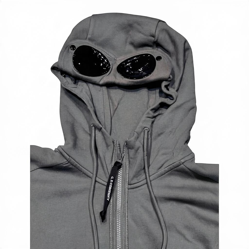 C.P. Company Goggle Jacket Fleece – Kapuzensweat - grau
