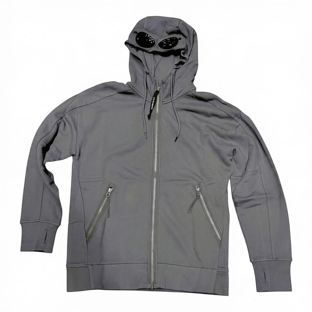 C.P. Company Goggle Jacket Fleece – Kapuzensweat - grau
