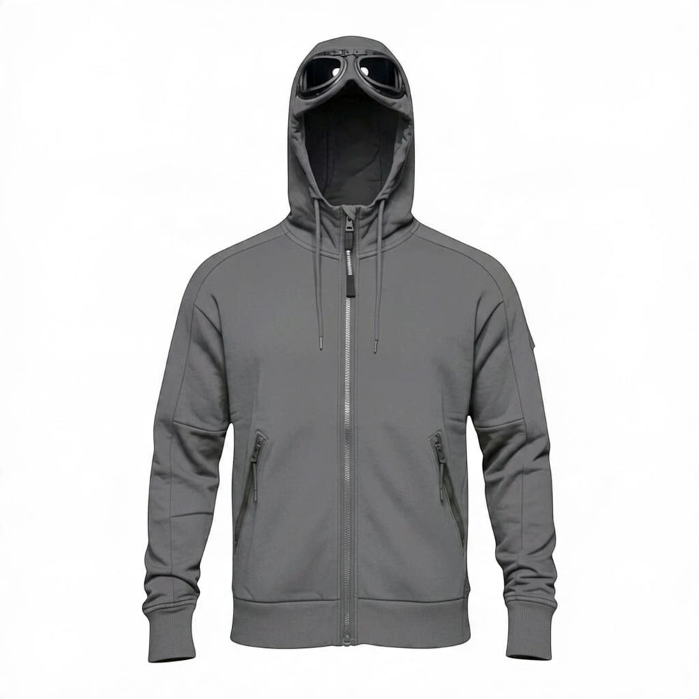 C.P. Company Goggle Jacket Fleece – Kapuzensweat - grau