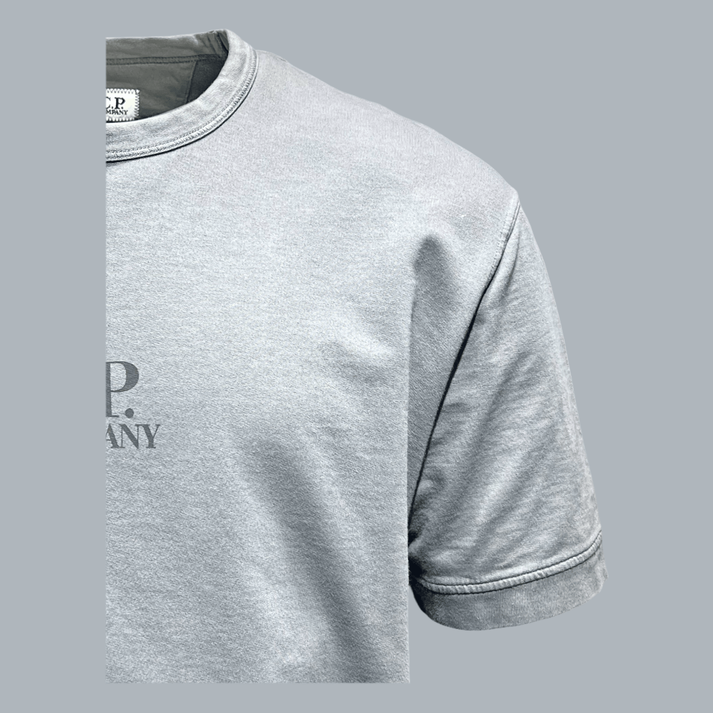 C.P. Company, Heavy T-Shirt, smoked pearl grau - UNIT Hamburg