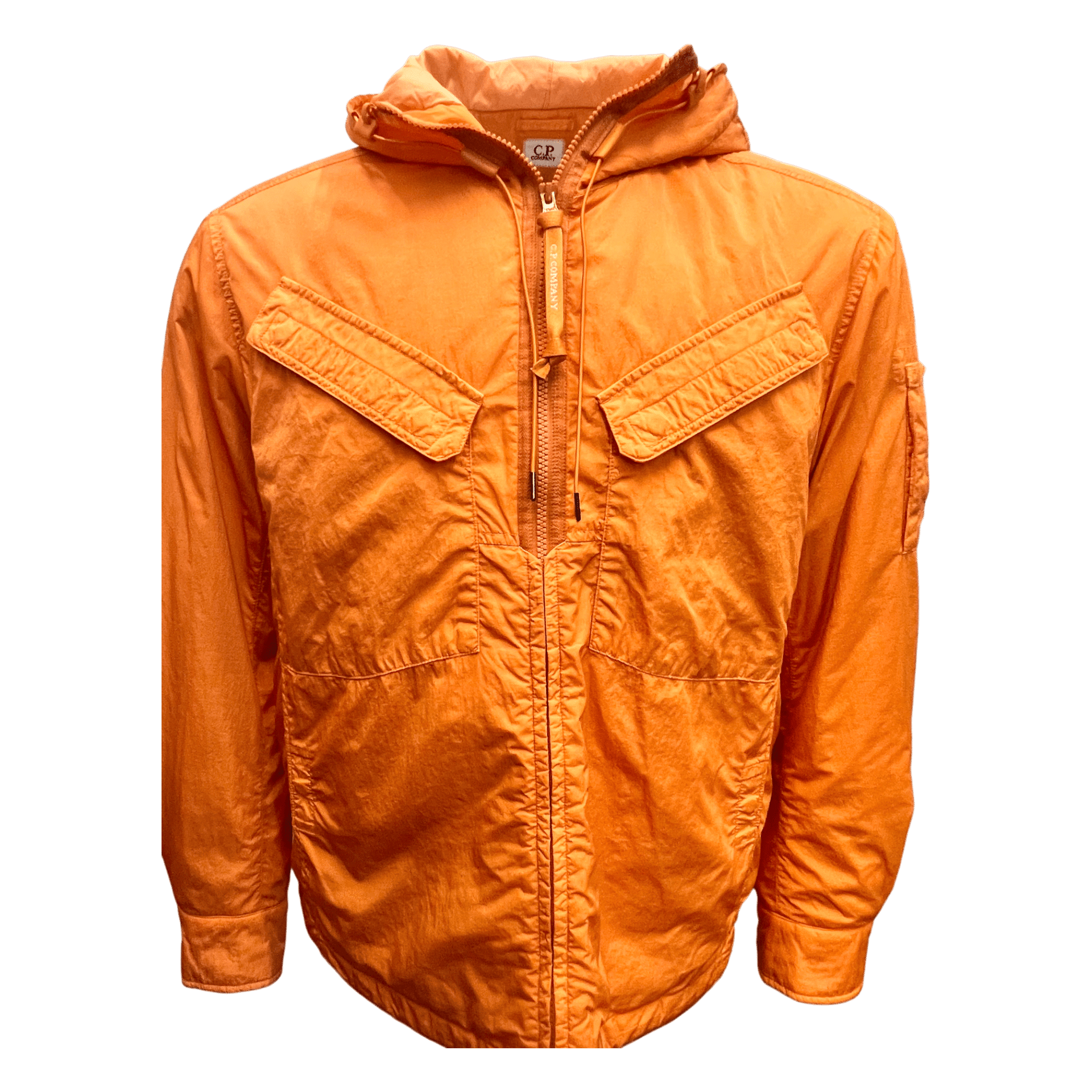 C.P. Company, hooded jacket, Chrome-r, orange - UNIT Hamburg