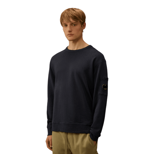 UNIT Hamburg - C.P. Company, Malfilè Fleece, Crew Neck, Midnight Navy - C.P. Company