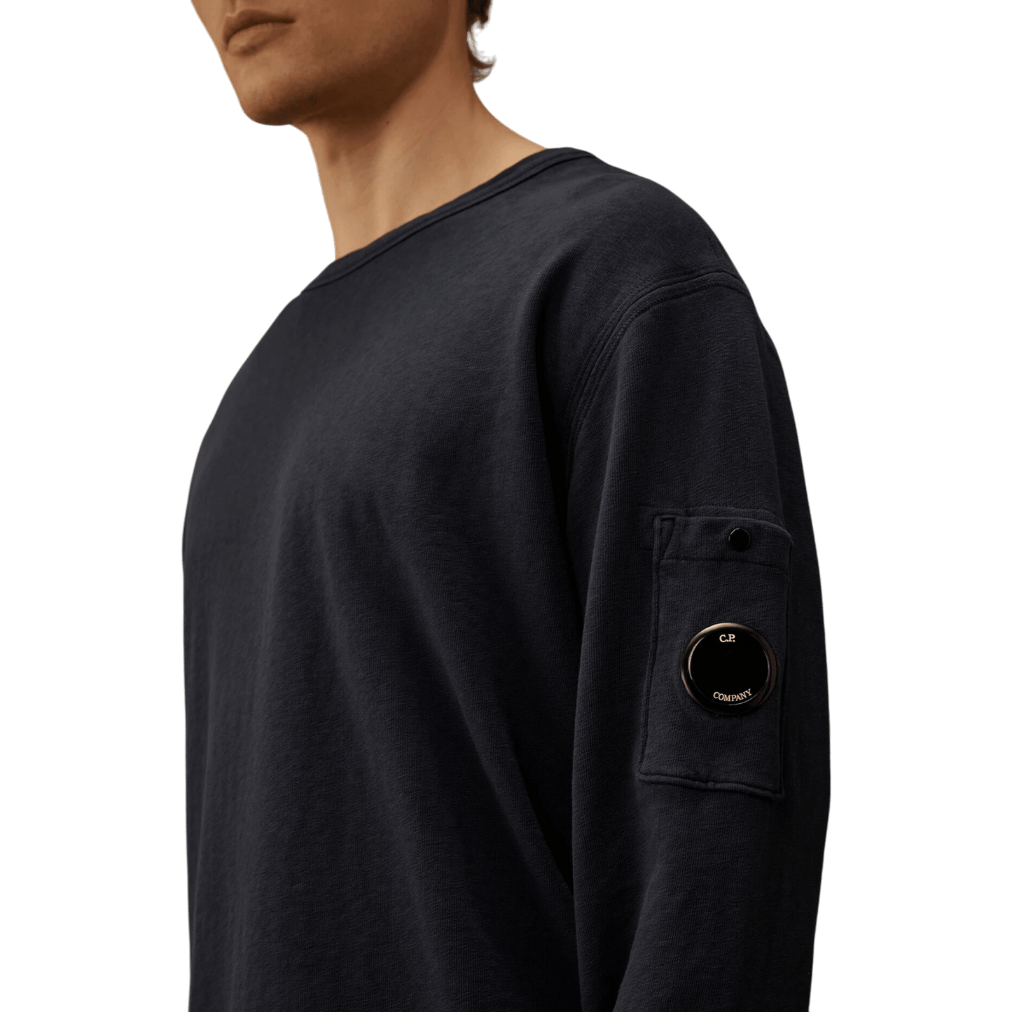 UNIT Hamburg - C.P. Company, Malfilè Fleece, Crew Neck, Midnight Navy - C.P. Company