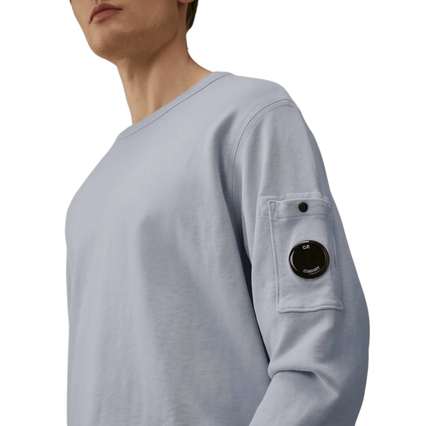 UNIT Hamburg - C.P. Company, Malfile Sweatshirt, Rundhals, silver blue - C.P. Company