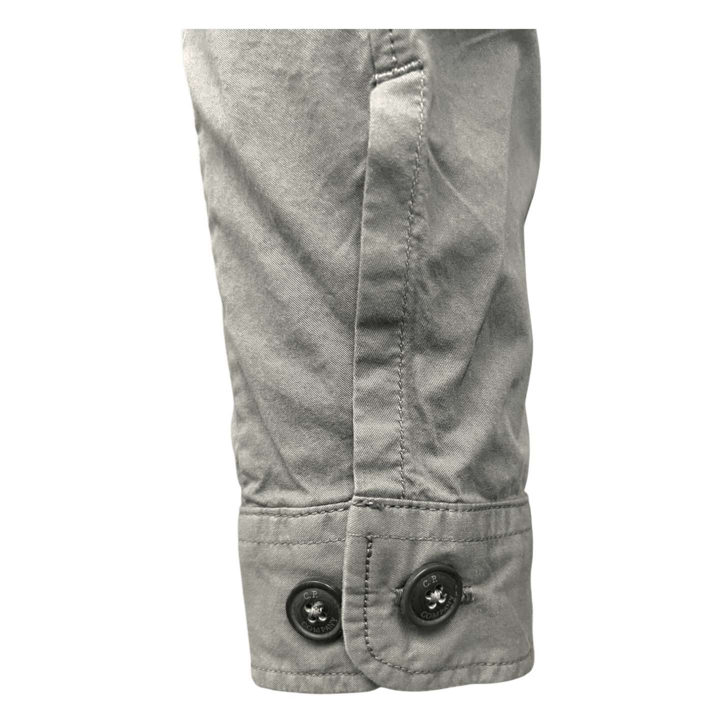 C.P. Company, organic Gabardine Overshirt, grau - UNIT Hamburg