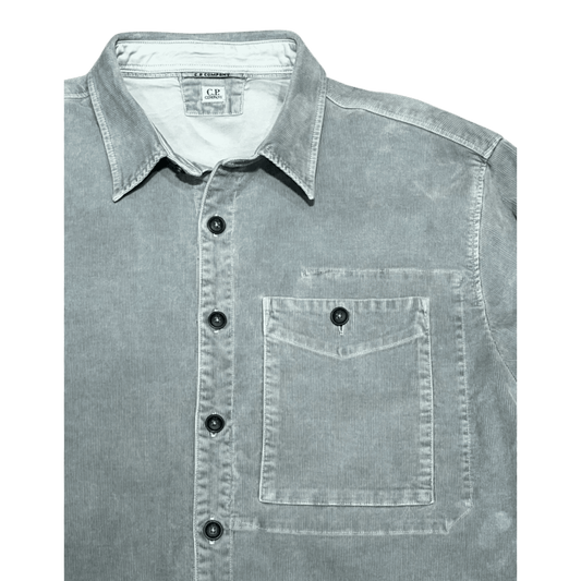 UNIT Hamburg - C.P. Company, Overshirt aus Cord in Flint Grey - C.P. Company