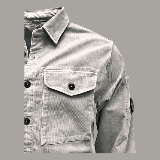 UNIT Hamburg - C.P. Company, Overshirt, Cord, hellgrau - C.P. Company