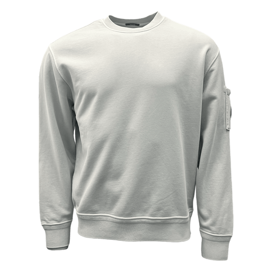 C.P. Company, resist Dyed Diagonal Sweatshirt, Rundhals grau - UNIT Hamburg