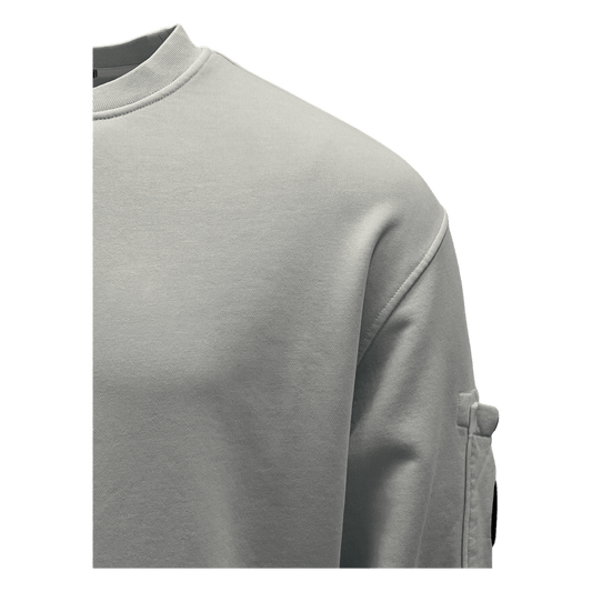 C.P. Company, resist Dyed Diagonal Sweatshirt, Rundhals grau - UNIT Hamburg