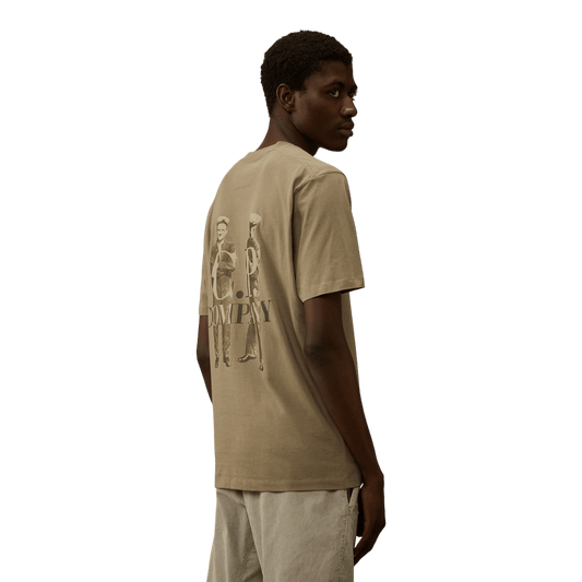 UNIT Hamburg - C.P. Company T‑Shirt 30/1 Jersey British Sailor, fallen rock, beige - C.P. Company