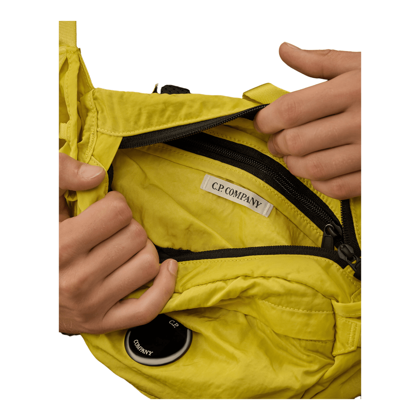 UNIT Hamburg - C.P. Company Waistbag – Nylon B mit Objektiv - Detail, gelb - C.P. Company