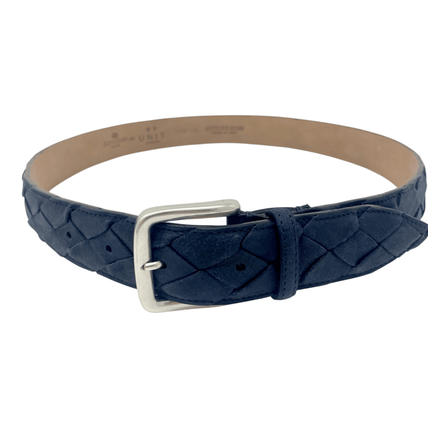 UNIT Hamburg - Fausto Colato Gürtel, Antilope geflochten, blau - Fausto Colato
