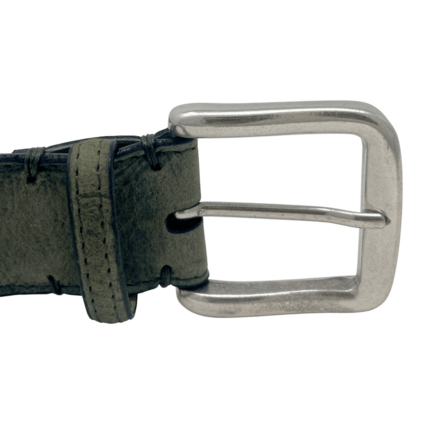 UNIT Hamburg - Fausto Colato Gürtel, Antilope geflochten, grün oliv - Fausto Colato