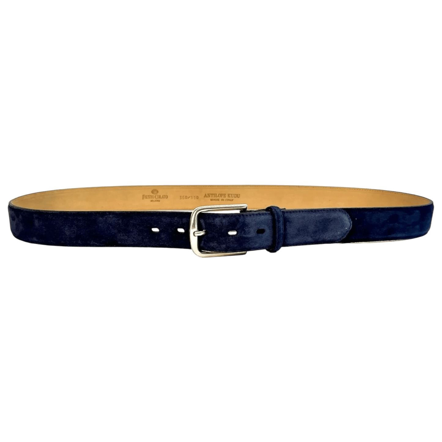 UNIT Hamburg - Fausto Colato, Gürtel aus Antilopenleder, blau - Fausto Colato