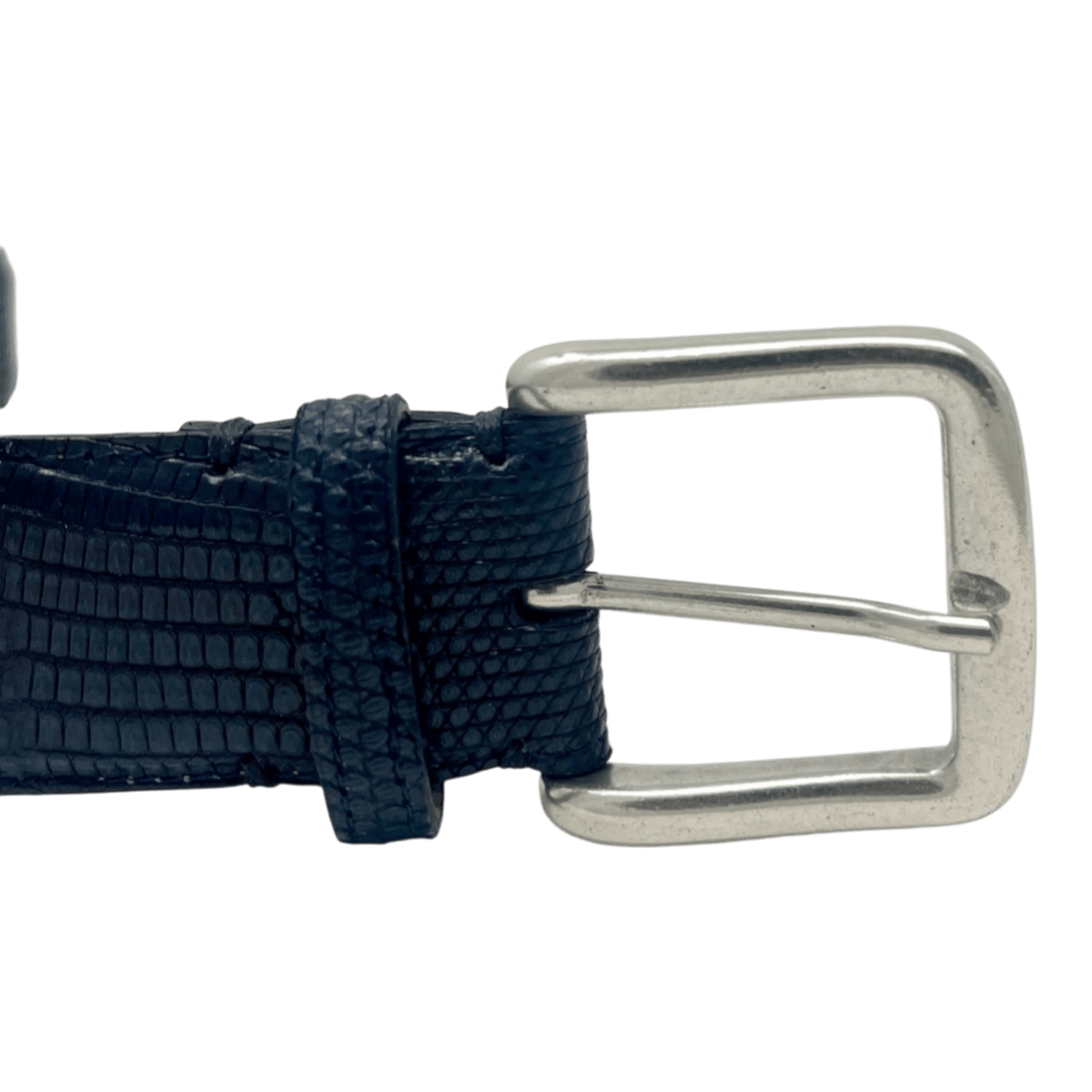 UNIT Hamburg - Fausto Colato Varano Gürtel – Waranleder, navy - Fausto Colato
