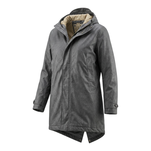 Ten c, Core Down Parka aus OJJ mit Daunenfüllung, grau