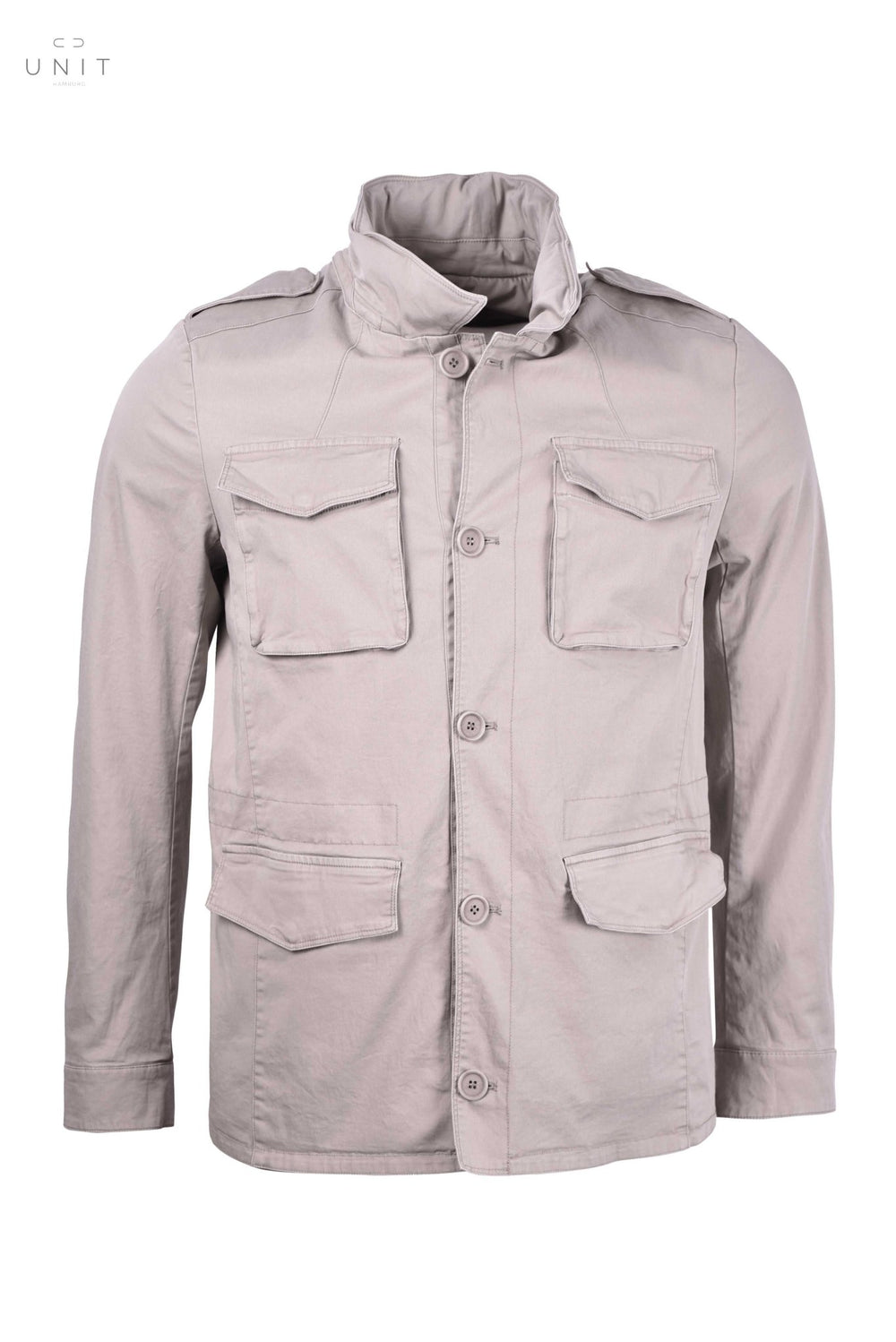 GMS - 75, wendebares Fieldjacket, Baumwolle/Nylon, sandfarben - UNIT Hamburg