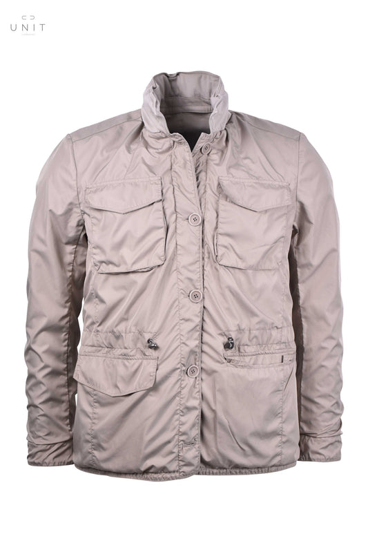 GMS - 75, wendebares Fieldjacket, Baumwolle/Nylon, sandfarben - UNIT Hamburg