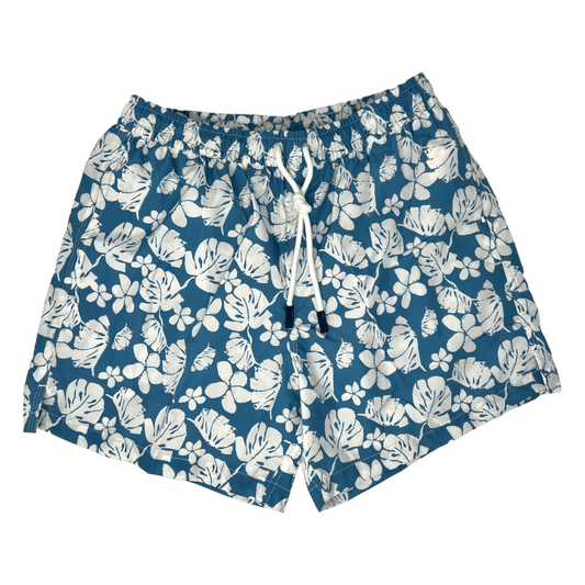 Gran Sasso, Beach Wear Blume, denim - UNIT Hamburg