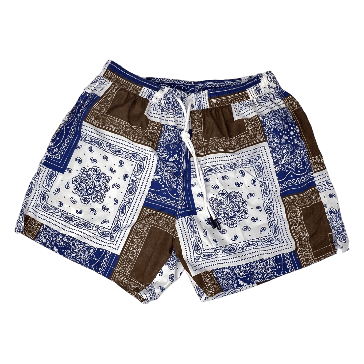 Gran Sasso, Beach Wear Print, braun - blau - UNIT Hamburg