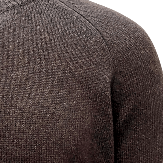 UNIT Hamburg - Gran Sasso, Kaschmir, Rundhals, Espresso Braun - Gran Sasso