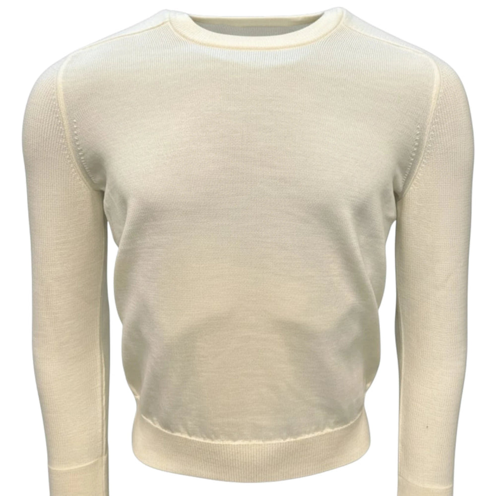 UNIT Hamburg - Gran Sasso, Rainwool, Feinstrick, Rundhals weiss - Gran Sasso