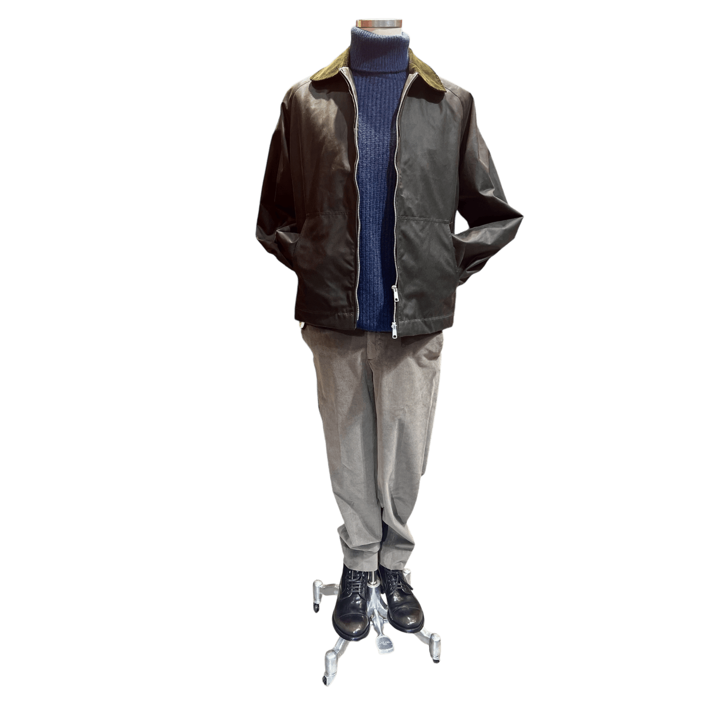 Gran Sasso, Rainwool Rollkragen, denimblau - UNIT Hamburg