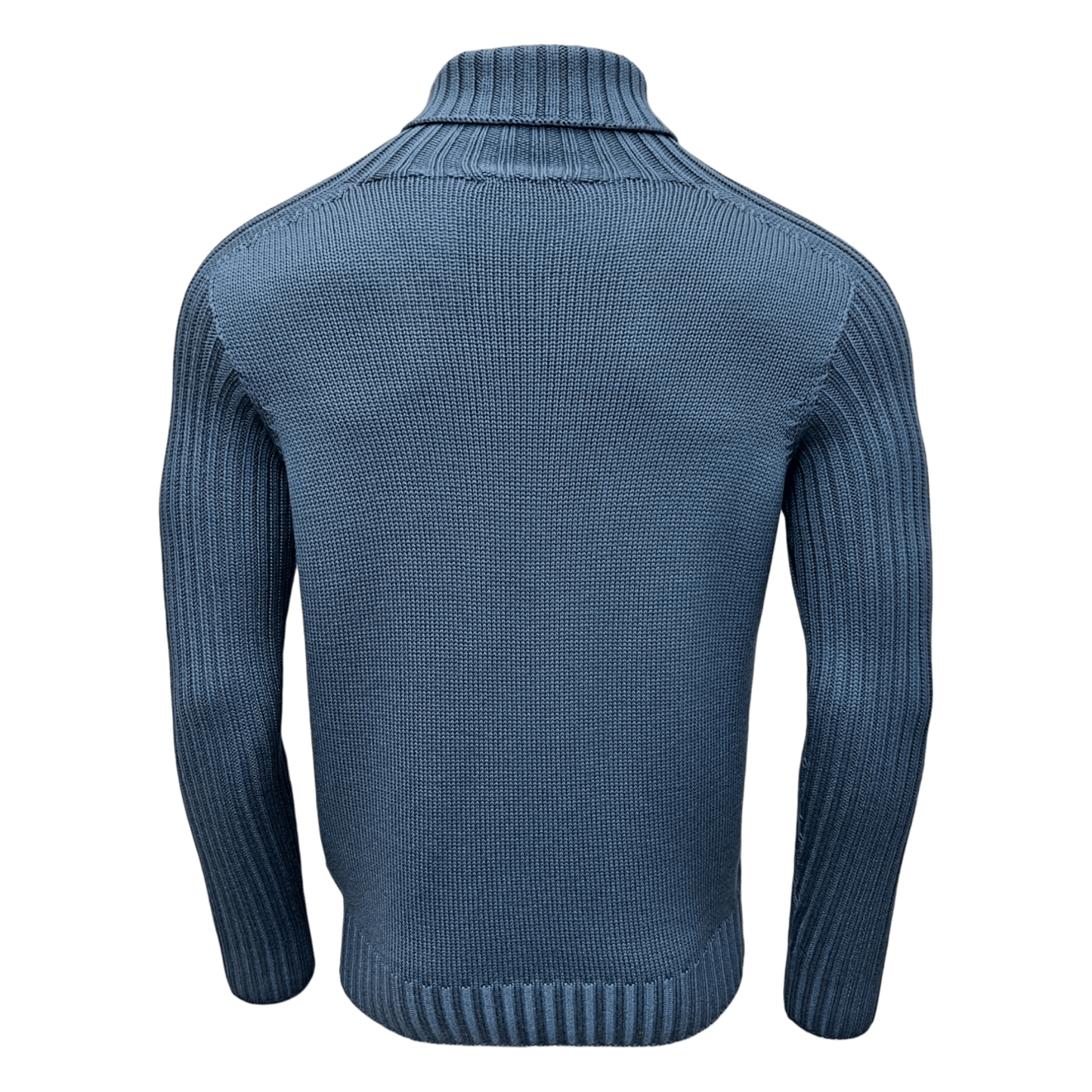 Gran Sasso, Rainwool Rollkragen, denimblau - UNIT Hamburg