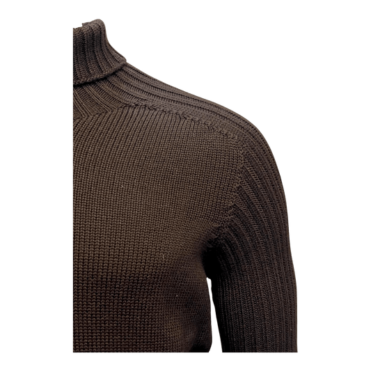 UNIT Hamburg - Gran Sasso, Rainwool Rollkragen, espresso braun - Gran Sasso