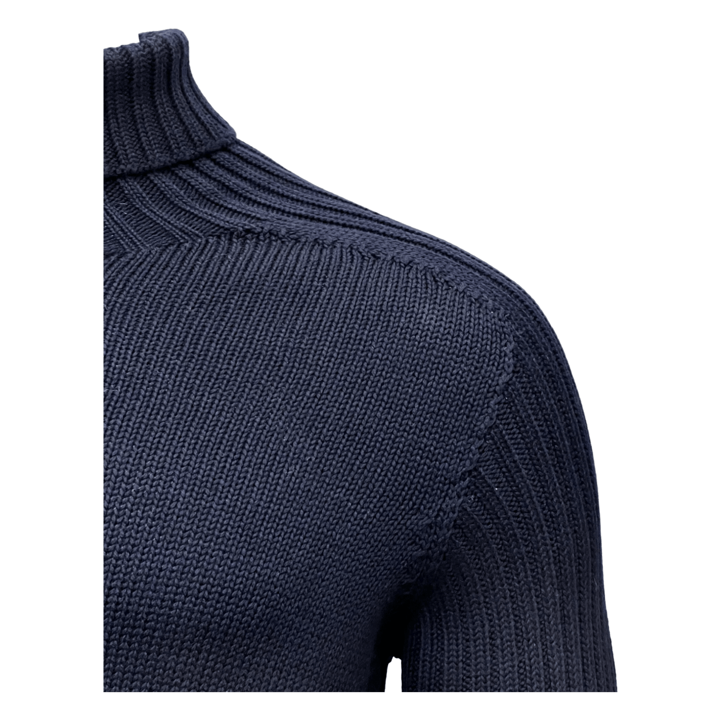 Gran Sasso, Rainwool Rollkragen, navy - UNIT Hamburg