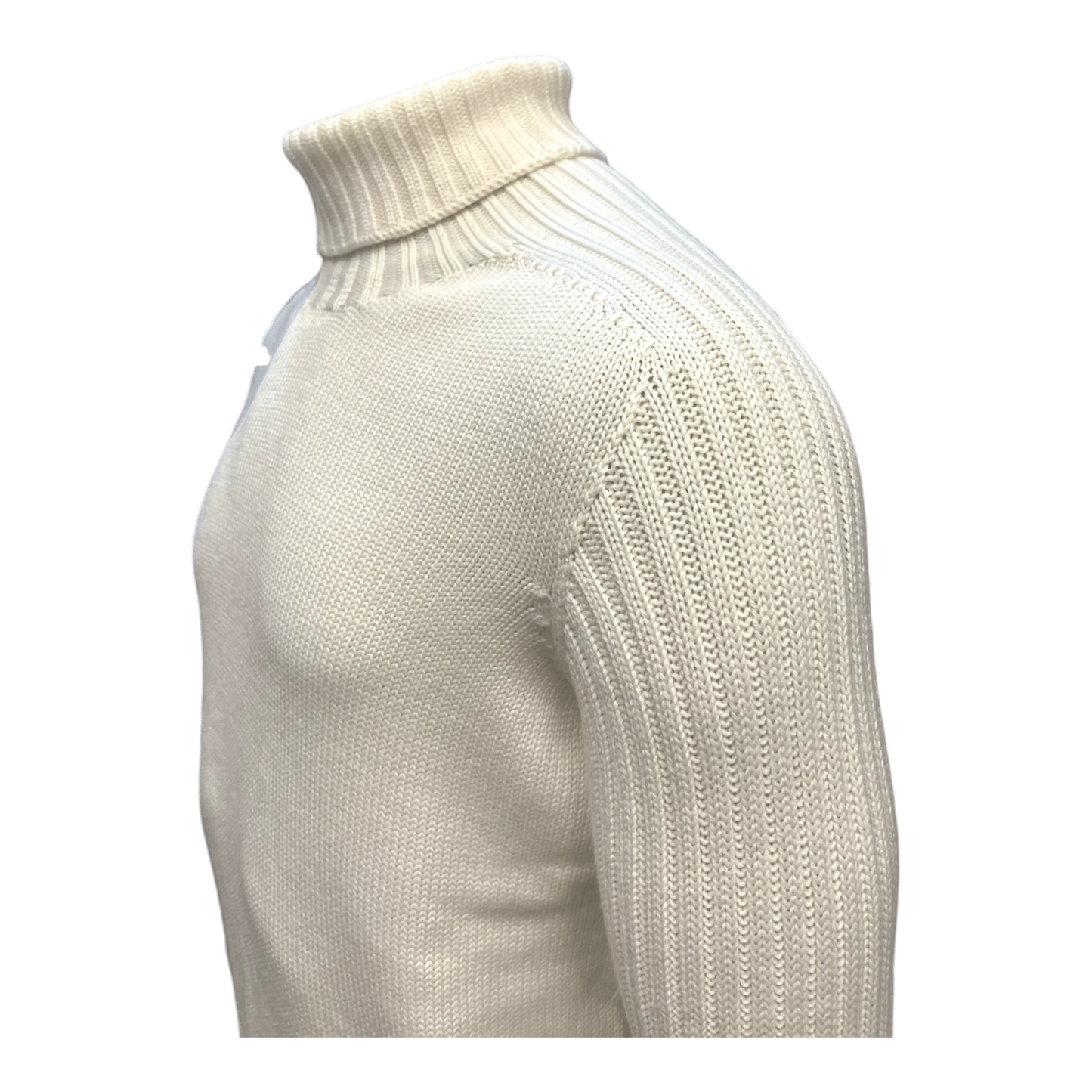 Gran Sasso, Rainwool turtleneck, wool white