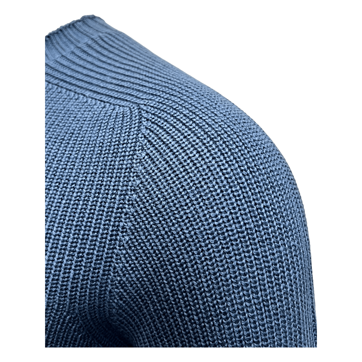 Gran Sasso, Rainwool Rundhals, denimblau - UNIT Hamburg