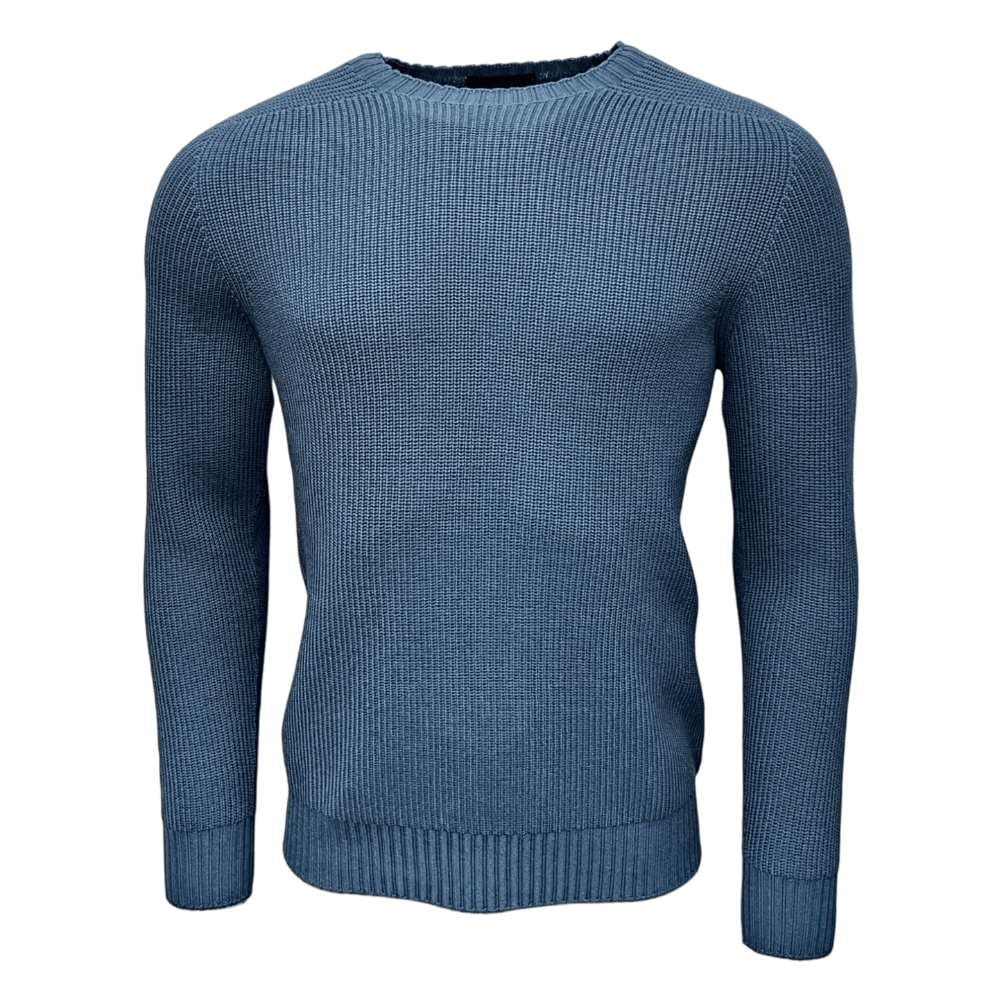 Gran Sasso, Rainwool Rundhals, denimblau - UNIT Hamburg