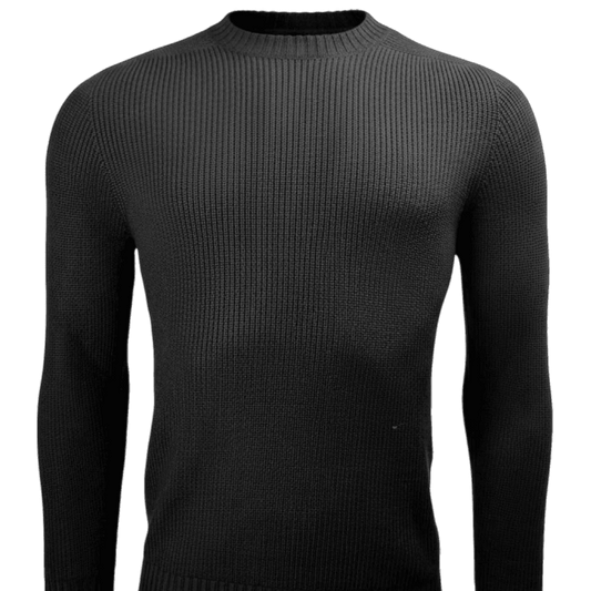 UNIT Hamburg - Gran Sasso, Rainwool Rundhals, schwarz - Gran Sasso